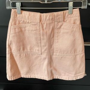 BDG pink denim skirt